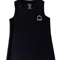Black Sleeveless Seamless Tech Shirt