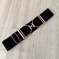 Black SSE Stirrup Logo Belt