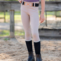 tan leggings girls equestrian horses pony ponies show pants horse show little girl