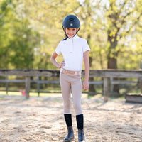tan leggings girls equestrian horses pony ponies show pants horse show little girl