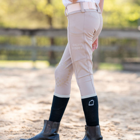 tan leggings girls equestrian horses pony ponies show pants horse show little girl