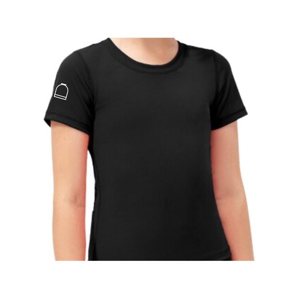 Black Seamless Tech Shirt – Short Stirrup Equestrian
