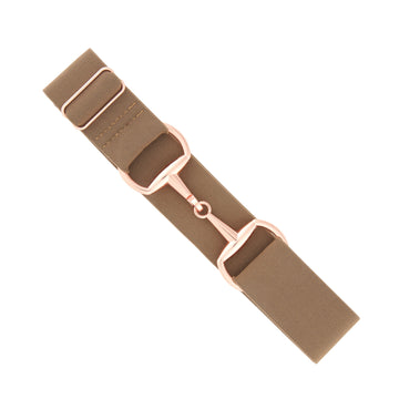 equestrian belt children's kids woman adult bit belt rose gold elastic adjustable