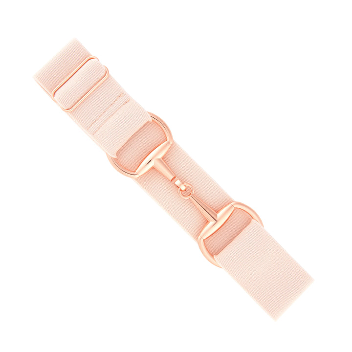 equestrian belt children's kids woman adult bit belt rose gold elastic adjustable