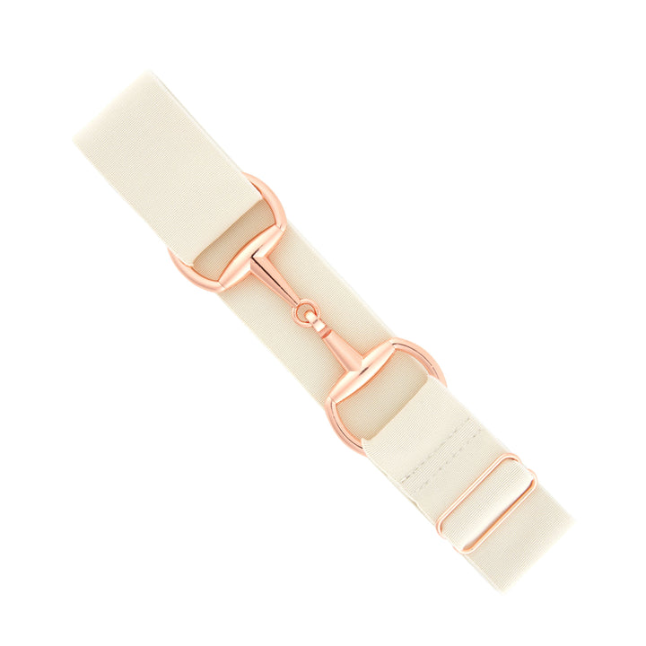 equestrian belt children's kids woman adult bit belt rose gold elastic adjustable