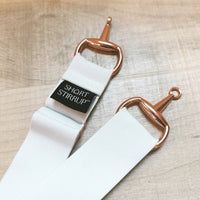 Rose gold equestrian bit belt short stirrup for children and kids