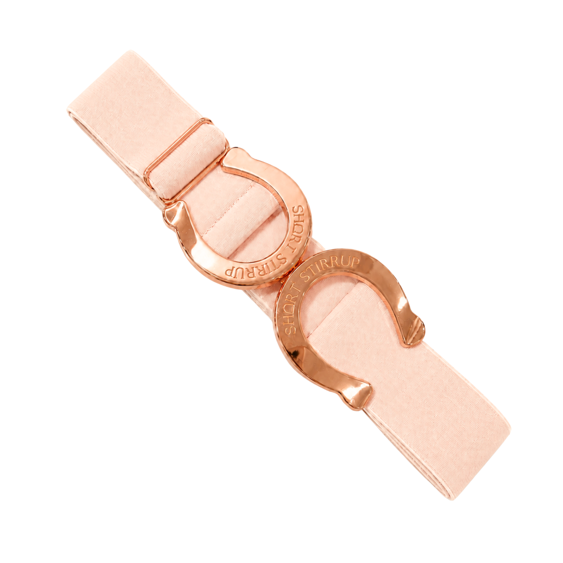 Blush light pink rose gold horseshoe belt equestrian horse back riding little girls adjustable stretchy