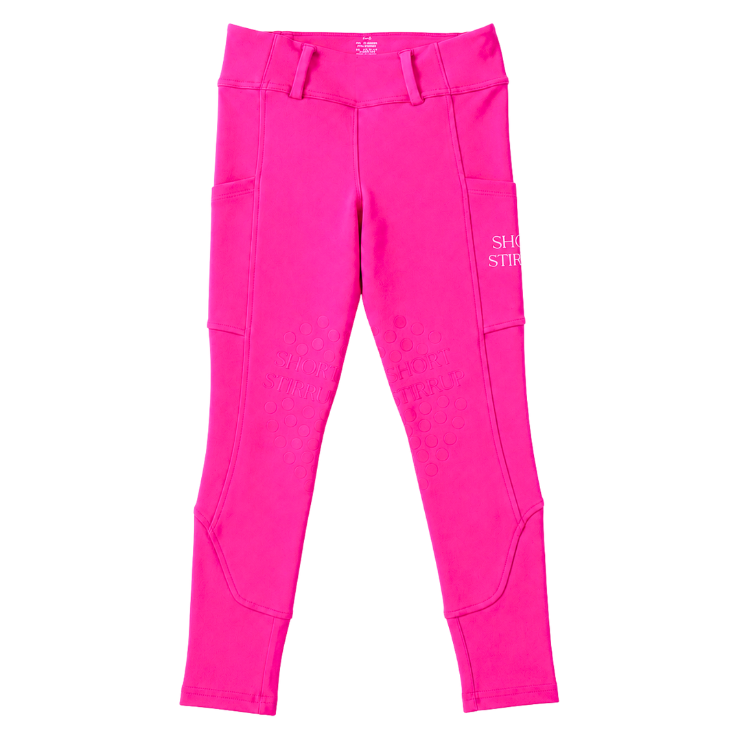 hot pink little girls equestrian riding leggings horse back riding