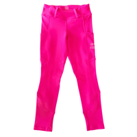 hot pink girls equestrian riding leggings 